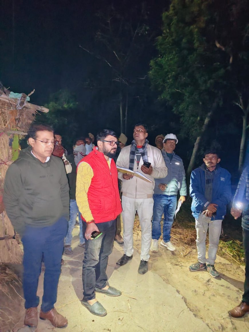 Sitapur : बिजली विभाग ने रात्रि चेकिंग अभियान चलाया, चोरी करने वालों पर कार्रवाई