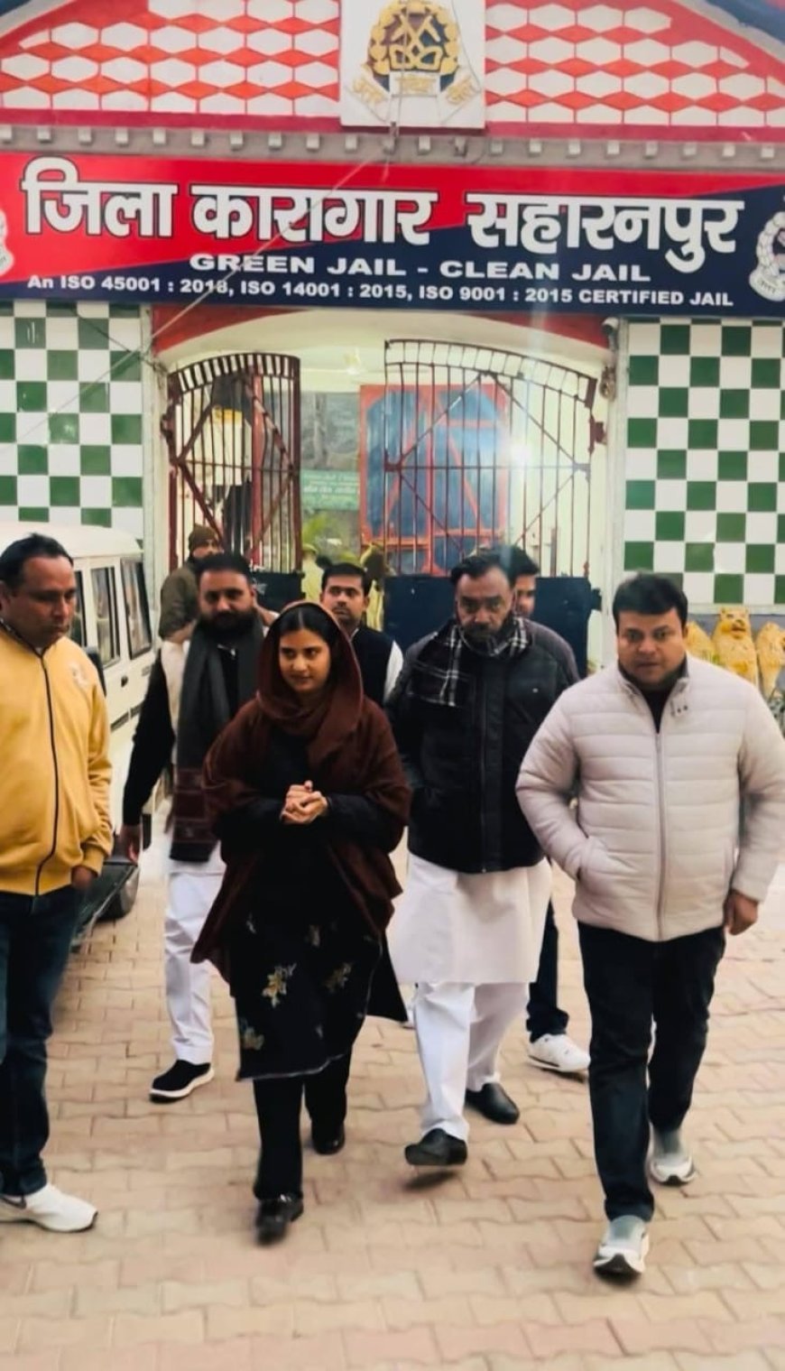 Saharanpur : कैराना सांसद इकरा हसन ने जेल में बंद प्रधान कमलजीत से मुलाकात की