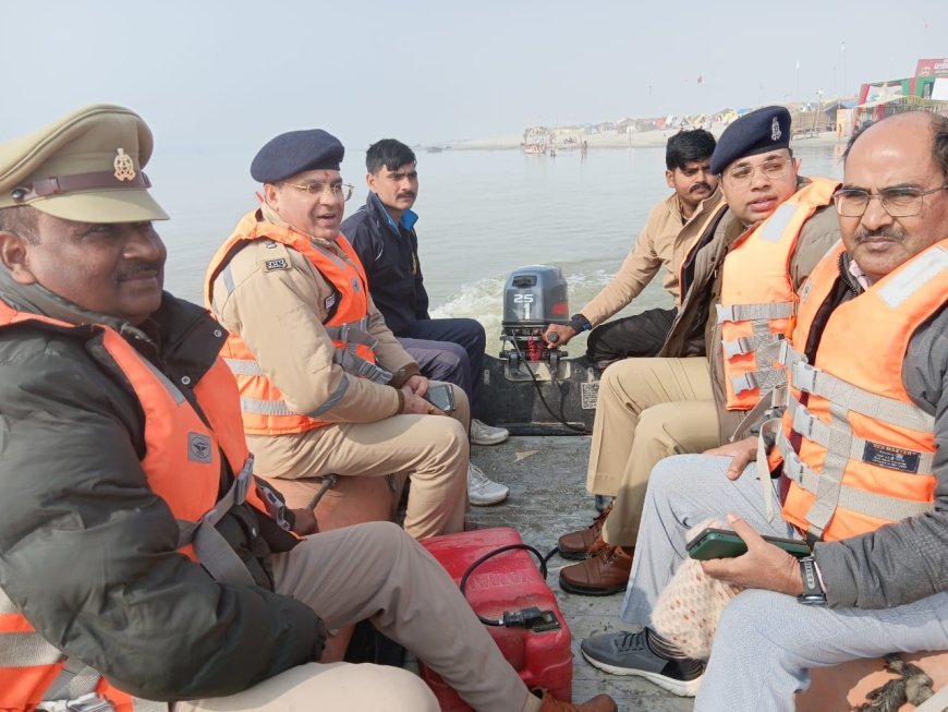 Hardoi : अपर पुलिस अधीक्षक पूर्वी और क्षेत्राधिकारी बिलग्राम ने राजघाट मेला स्थल का निरीक्षण किया