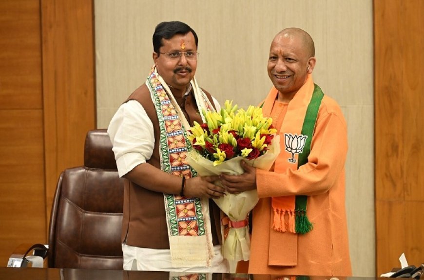 Lucknow: योगी आदित्यनाथ ने नए BJP अध्यक्ष नितिन नबीन से की मुलाकात, दी बधाई और शुभकामनाएं।