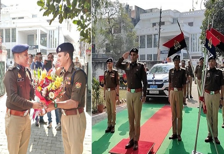 Hardoi: लखनऊ परिक्षेत्र के पुलिस महानिरीक्षक किरण एस ने हरदोई में किया कई थानों का निरीक्षण। 