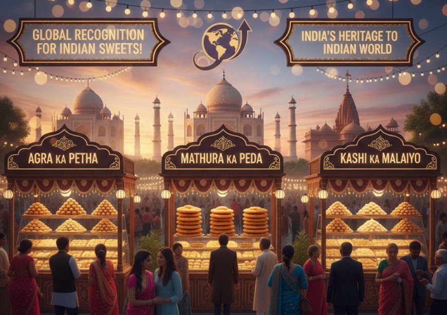 Lucknow: 'ओडीओसी' पर दुनिया चखेगी UP का असली स्वाद: आगरा का पेठा, मथुरा का पेड़ा और काशी की मलइयो अब वैश्विक पहचान की ओर। 