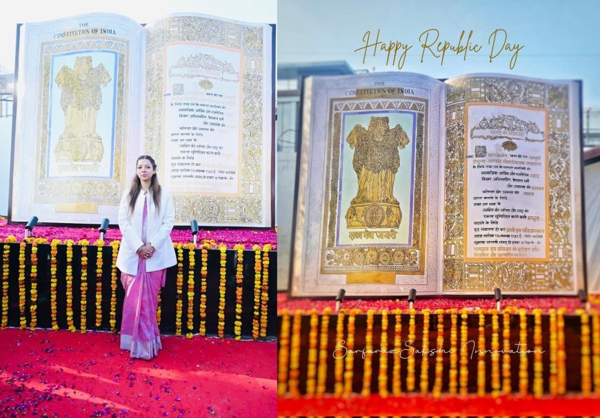 Lucknow : खेल खेल में बच्चे समझेंगे संविधान, देश के लिए मिसाल - कचरे को रिसाइकिल कर बनाया अनोखा संविधान पार्क