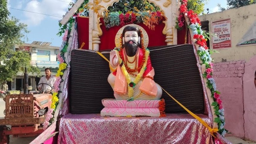 Deoband : संत शिरोमणि गुरु रविदास के 649वें जन्मोत्सव पर निकाली गई शोभायात्रा