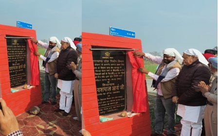 Bajpur : यशपाल आर्य ने बाजपुर में सवा करोड़ की लागत से सड़कों का शिलान्यास किया