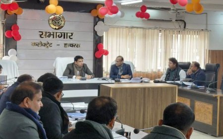 Hathras : हाथरस में 15वें वित्त आयोग के कार्य समयबद्ध और गुणवत्तापूर्ण पूरे करने के निर्देश