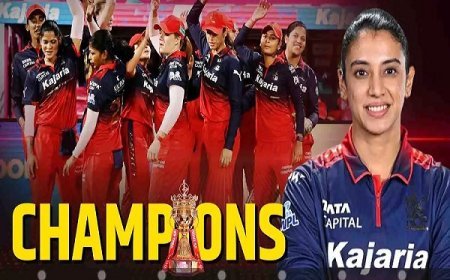 रॉयल चैलेंजर्स बेंगलुरू ने WPL 2026 का खिताब जीत लिया, दिल्ली कैपिटल्स को 6 विकेट से हराकर दूसरी बार ट्रॉफी पर कब्जा। 