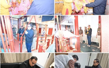 Saharanpur : माँ शाकुंभरी के दर्शन कर, नव नियुक्त एसएसपी अभिनंदन सिंह ने किया पदभार ग्रहण