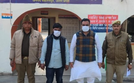 Saharanpur : सहारनपुर के फतेहपुर थाने में आपत्तिजनक वीडियो वायरल मामले में दो गिरफ्तार, 10 नामजद