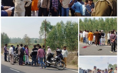 Saharanpur : दिल्ली-देहरादून हाईवे पर बाइक सवार युवक की मौत, अज्ञात वाहन ने मारी टक्कर