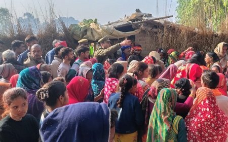 Hardoi: खेत में छप्पर के नीचे मिले किसान के शव से सनसनी, सिर पर चोट के निशान, हत्या की आशंका। 