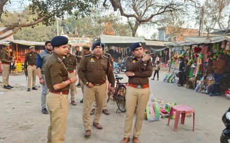 Hardoi : पुलिस महानिरीक्षक लखनऊ परिक्षेत्र और पुलिस अधीक्षक हरदोई ने बेहटा गोकुल क्षेत्र में महाशिवरात्रि की सुरक्षा व्यवस्था का जायजा लिया