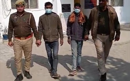 Hardoi : थाना सुरसा पुलिस ने चोरी की गई भैंस सहित दो आरोपियों को पकड़ा