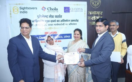 Sambhal : नेत्र वसंत अभियान से सम्भल की आंखों में लौटी रोशनी, 35 गांव बने मोतियाबिंद मुक्त, सहयोगकर्ता सम्मानित
