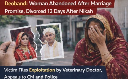 Deoband : शादी का झांसा देकर पांच साल तक शोषण, निकाह के 12 दिन बाद तलाक, युवती ने पशु चिकित्सक पर लगाए गंभीर आरोप