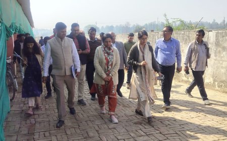 Hardoi : संडीला विकासखंड में नीति आयोग नोडल अधिकारी और मुख्य विकास अधिकारी ने किया निरीक्षण, योजनाओं की जमीनी हकीकत जांची