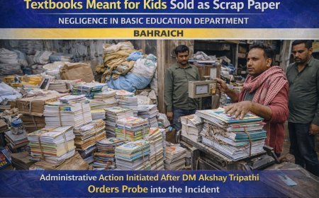 Bahraich : बहराइच में सरकारी स्कूलों की किताबें कबाड़ी को बेची गईं, डीएम ने शुरू की जांच