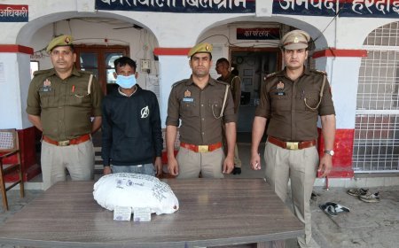 Hardoi : बिलग्राम पुलिस ने चोरी के मामले में आरोपी गिरफ्तार कर माल बरामद किया