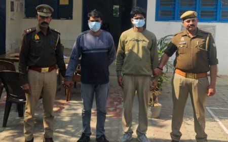 Hardoi : पचदेवरा हत्या मामले में दो आरोपी गिरफ्तार, हॉकी बरामद