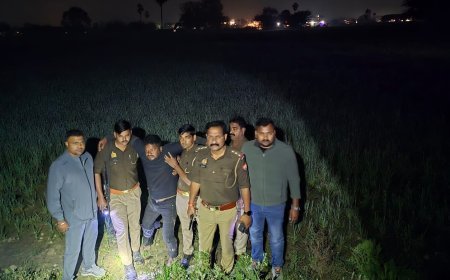 Ballia : पुलिस मुठभेड़ में 25 हजार का इनामी गौ तस्कर बबलू नट गिरफ्तार, पैर में लगी गोली