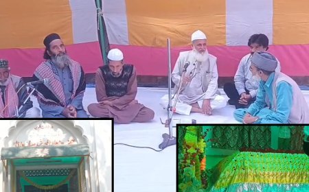 Sambhal: दरगाह वारिसिया सरफ सराय में मौलाना खुर्शीद मियां का कुल, अमन-शांति की दुआ के साथ चादरपोशी।