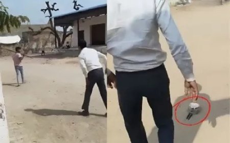 सरकारी स्कूल प्रिंसिपल पर छात्र ने किया हमला, जाति प्रमाण-पत्र पर साइन न करने से नाराज युवक ने चाय का भगौना फेंका