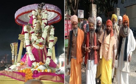 Sitapur: नवम पड़ाव पर पहुंचे परिक्रमार्थी नैमिषारण्य में 84 कोसी परिक्रमा का पुनः आगमन परिक्रमार्थियों और श्रद्धालुओं में दिखा जोश और उल्लास। 