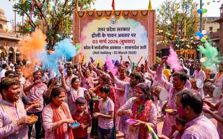 Lucknow: होली के अवसर पर 03 मार्च को प्रदेश में सार्वजनिक अवकाश – शासनादेश जारी। 