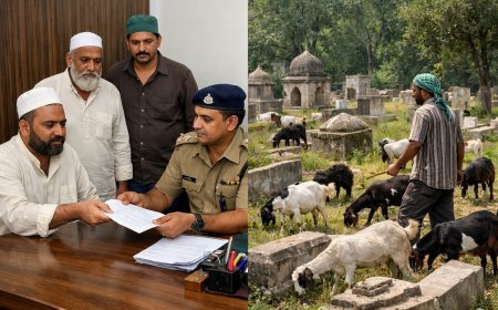 Bajpur : कब्रिस्तान में बकरियां चराने पर विवाद, कमेटी सदस्य को धमकी और मारपीट