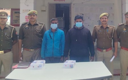 Hardoi : पिहानी में अवैध हथियारों पर पुलिस की कार्रवाई, दो आरोपी तमंचा-कारतूस सहित गिरफ्तार