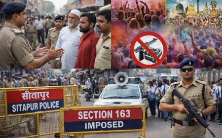 Sitapur : त्योहारों और परीक्षाओं के लिए प्रशासन सख्त, धारा 163 लागू, जुलूस-हथियार-डीजे पर रोक