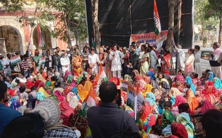 Sitapur : सीतापुर में कांग्रेस ने की बेरोजगारी पर हुंकार, कहा- रोजगार नहीं तो सरकार नहीं