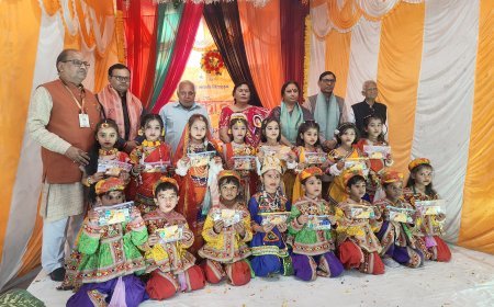 Lakhimpur- Kheri : लखीमपुर खीरी के मिश्राना में सनातन धर्म सरस्वती शिशु वाटिका का वार्षिक उत्सव हर्षोल्लास से संपन्न