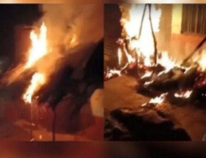 कानपुर ग्रामीण इलाके में ट्रैक्टर विवाद पर हिंसक झड़प, परिवार की झोपड़ी जलाई गई, लाठी-डंडे और कुल्हाड़ी चली पांच लोग गंभीर घायल, पुलिस ने स्थिति संभाली और जांच शुरू