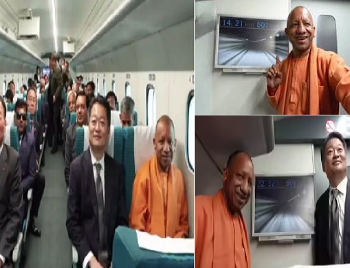 Lucknow: यामानाशी में (SCMAGLEV) ट्रेन की सवारी: सीएम योगी बोले- जब तकनीक इतनी तेज, तो भविष्य पहले से कहीं अधिक पास। 