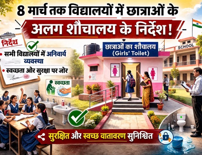 Lucknow: अपर मुख्य सचिव पार्थ सारथी सेन शर्मा की समीक्षा बैठक, 8 मार्च तक विद्यालयों में छात्राओं के अलग शौचालय के निर्देश। 