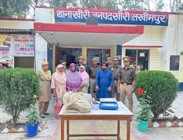 Lakhimpur- kheri : लखीमपुर खीरी में गौवध मामले में वांछित समेत चार लोग गिरफ्तार, उपकरण बरामद