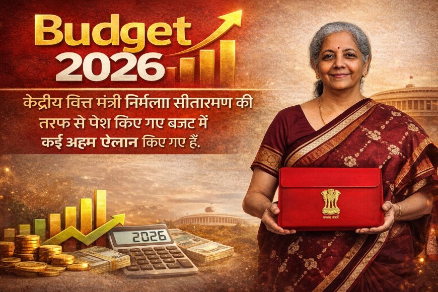 Budget 2026 में पूंजीगत व्यय 12.2 लाख करोड़ रुपये तक बढ़ा, राजकोषीय घाटा 4.3% पर लक्षित, इंफ्रास्ट्रक्चर और विनिर्माण को मजबूत करने पर जोर