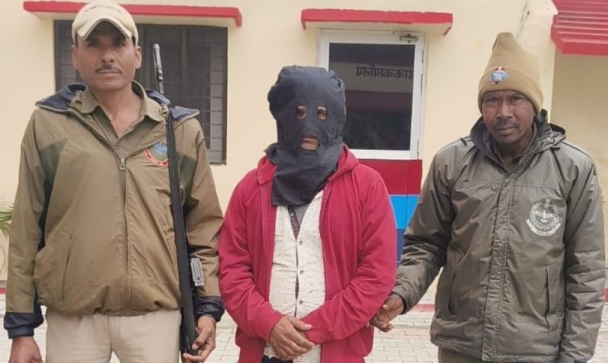 Bajpur : फरार आरोपी को पुलिस ने किया गिरफ्तार