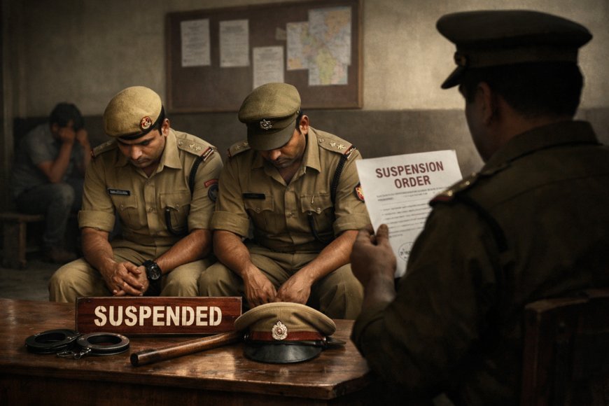 Hardoi : हरदोई में दो पुलिसकर्मी निलंबित, थाने में बेवजह बैठाने व अमर्यादित व्यवहार करने का मामला