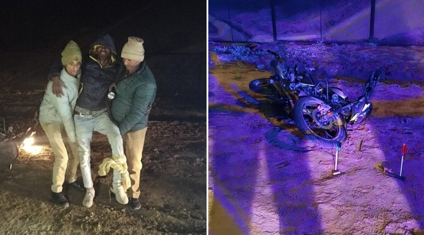 Hardoi: हरदोई पुलिस ने पशु तस्कर को मुठभेड़ में गिरफ्तार किया, मोटरसाइकिल, मोबाइल फोन और अवैध हथियार बरामद। 