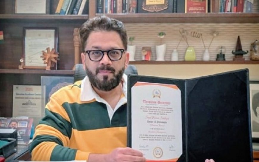 देवबंद में पहली बार बनी एक नई तारीख: साद फ़ैज़ान सिद्दीकी को मिली अंतरराष्ट्रीय डॉक्टरेट की उपाधि।