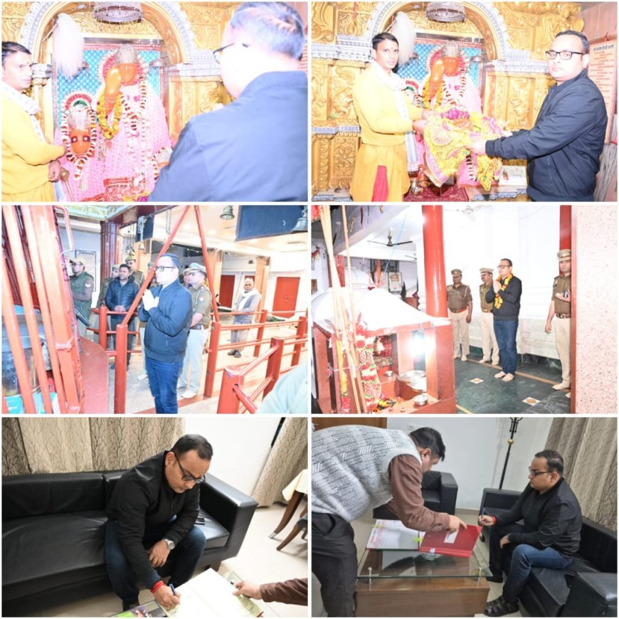 Saharanpur : माँ शाकुंभरी के दर्शन कर, नव नियुक्त एसएसपी अभिनंदन सिंह ने किया पदभार ग्रहण