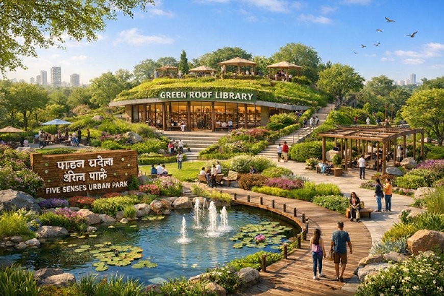 Lucknow: लखनऊ को मिलेगा नया हरा-भरा ठिकाना: सीजी सिटी में 28 करोड़ का 'फाइव सेंसेज' अर्बन पार्क, पहली ग्रीन रूफ लाइब्रेरी के साथ। 