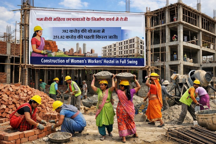Lucknow: श्रमजीवी महिला छात्रावासों के निर्माण कार्य में तेजी, ₹382 करोड़ की योजना में ₹251.82 करोड़ की पहली किस्त जारी। 