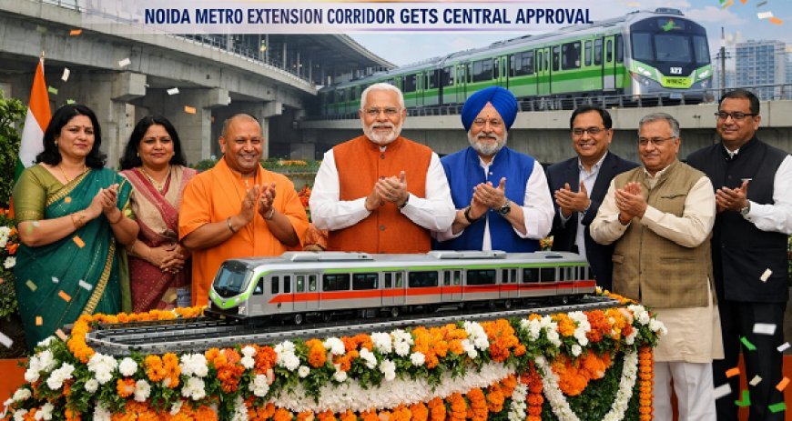 नोएडा मेट्रो एक्सटेंशन कॉरिडोर को केंद्र की मंजूरी:सेक्टर-142 से बॉटनिकल गार्डन तक 11.56 किमी विस्तार को हरी झंडी। 
