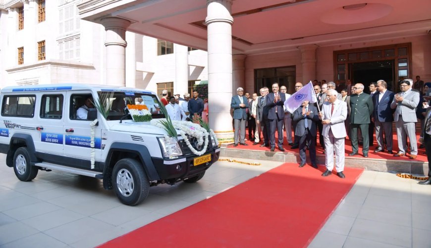 प्रदेश के 74 जनपदों हेतु विधिक सेवा प्रचार वाहनों एवं राज्य स्तरीय मध्यस्थता हेल्पलाइन का भव्य शुभारम्भ