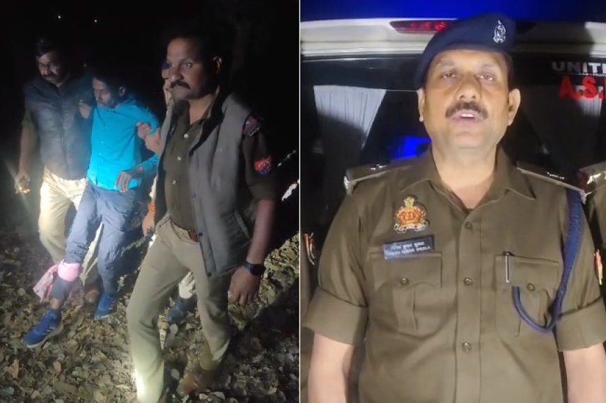 Ballia: मुठभेड़ में शातिर बदमाश दिलीप साहनी गिरफ्तार, पैर में लगी गोली।