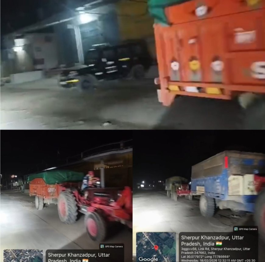 Saharanpur : शेरपुर खाना जादपुर में अवैध खनन जारी, ग्रामीणों ने पुलिस पर लगाए लापरवाही के आरोप