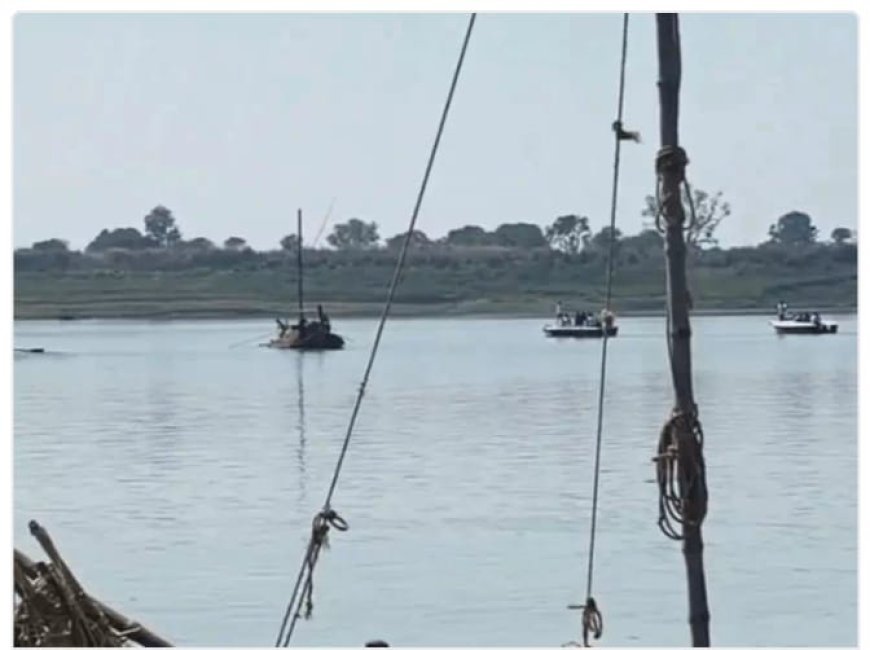 Prayagraj : यमुना नदी पर बालू माफियाओं ने नावों को घेरकर हवाई फायरिंग की, वीडियो वायरल